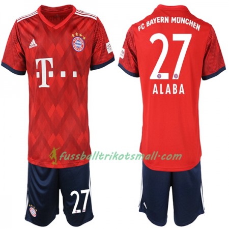 Fußballtrikots FC Bayern München Alaba 27 Kinder 2018-2019 Kurzarm Heimtrikotsatz kaufen